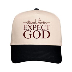 "Expect God" Black Brim Snapback